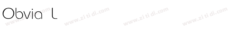 Obvia Light字体转换